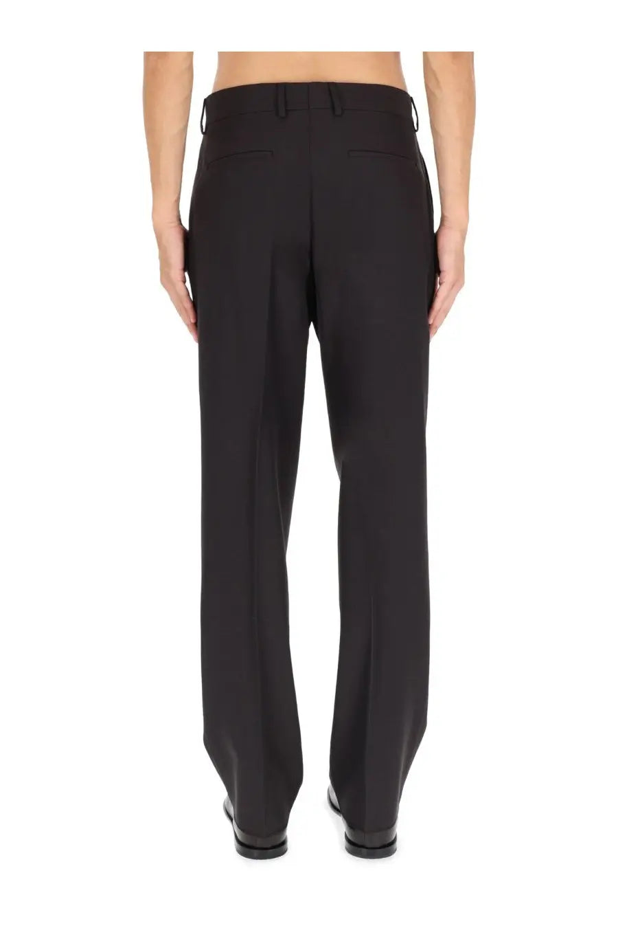 Fendi Men's Wool Blend Pants Brown, view 4