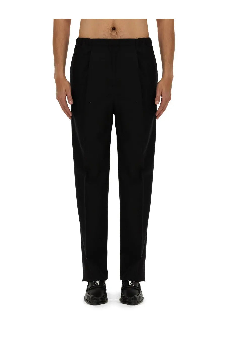 Fendi Men's Wool Pants Black