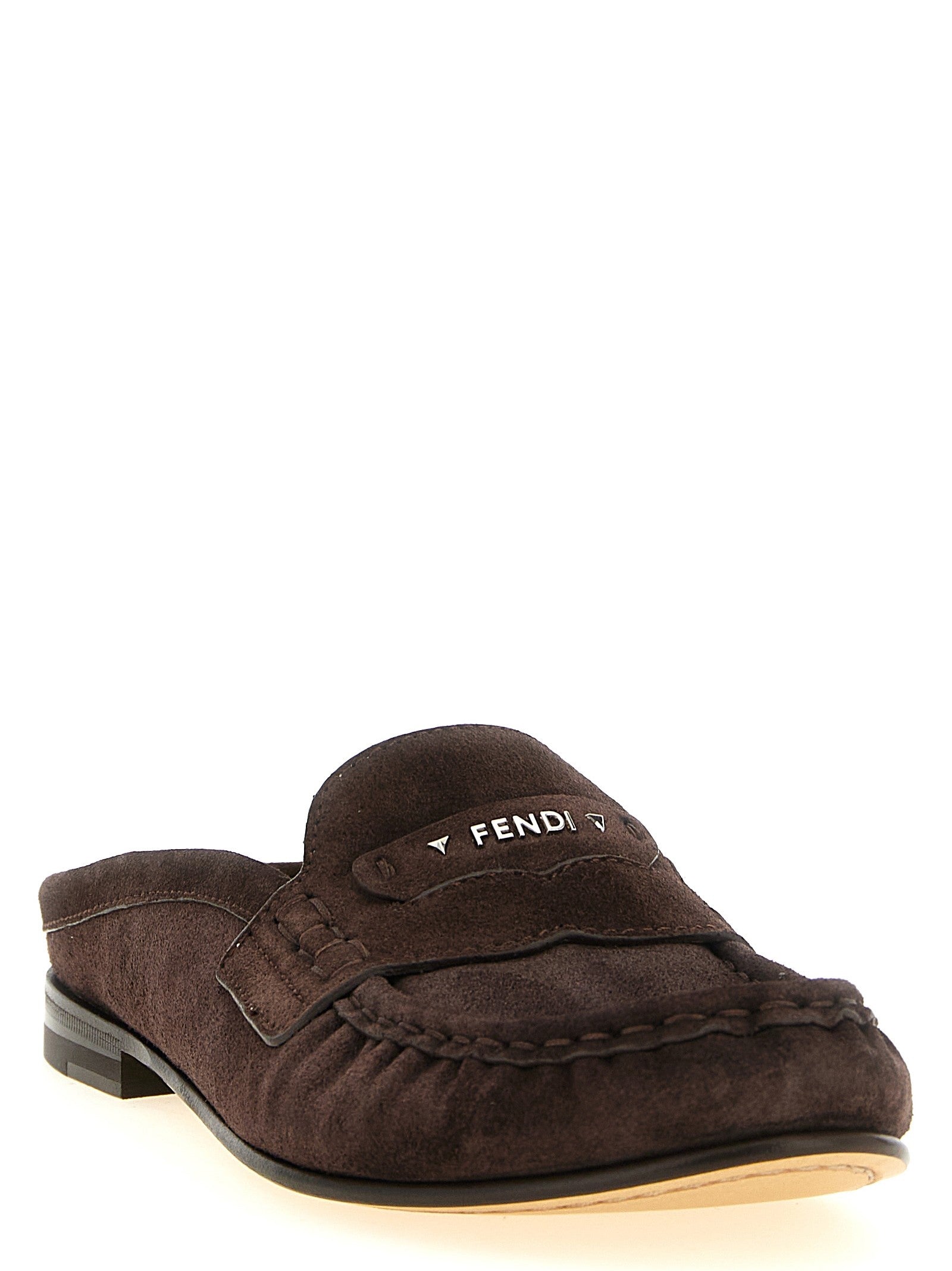 Fendi Fendi Scrunch Sabots Brown