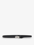 Fendi Women's Fendi Selleria Cuoio Romano Leather Belt Black