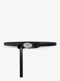 Fendi Women's Fendi Selleria Cuoio Romano Leather Belt Black, view 3