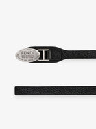 Fendi Women's Fendi Selleria Cuoio Romano Leather Belt Black, view 2