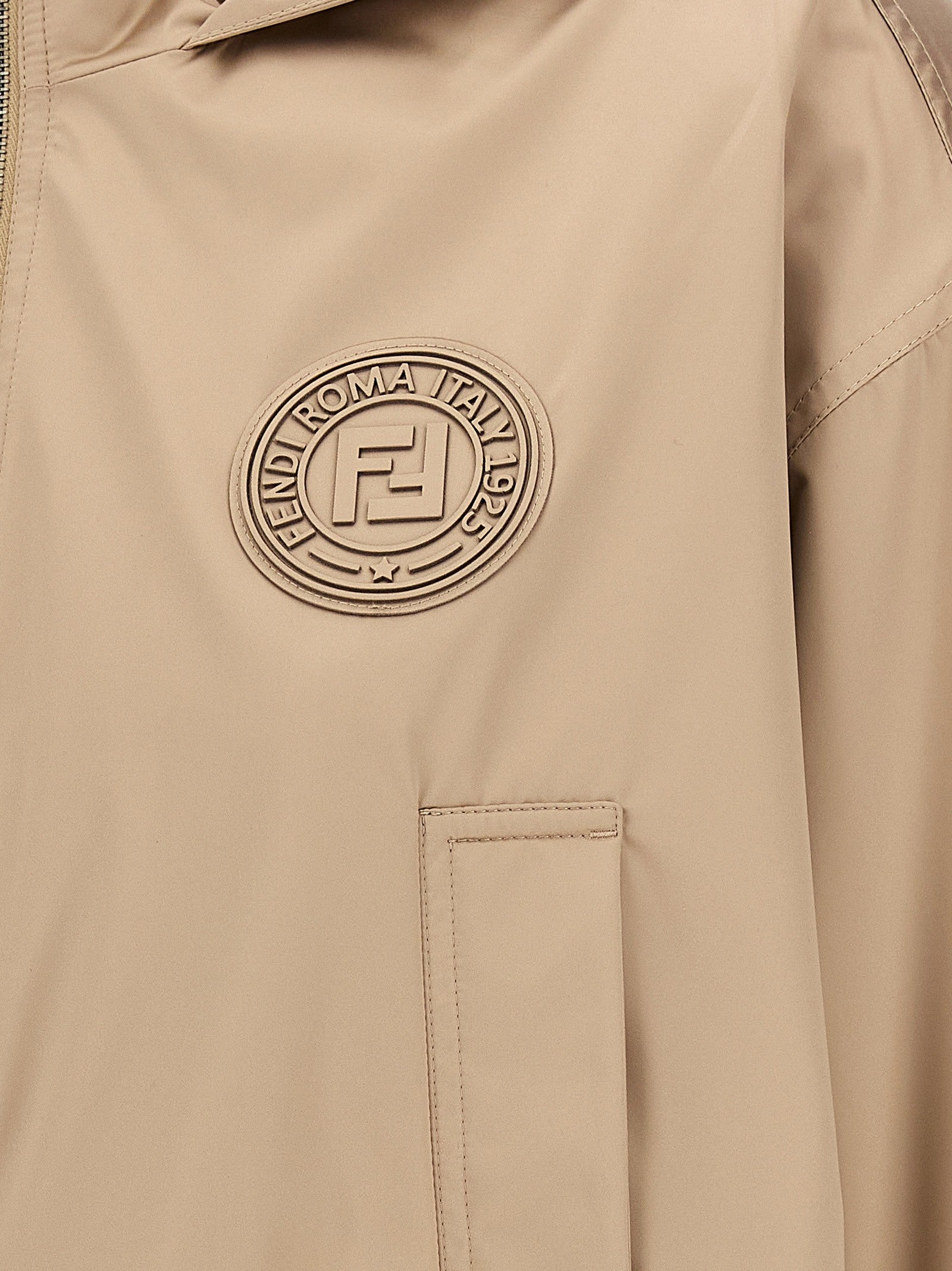 Fendi Fendi Stamp Anorak Brown