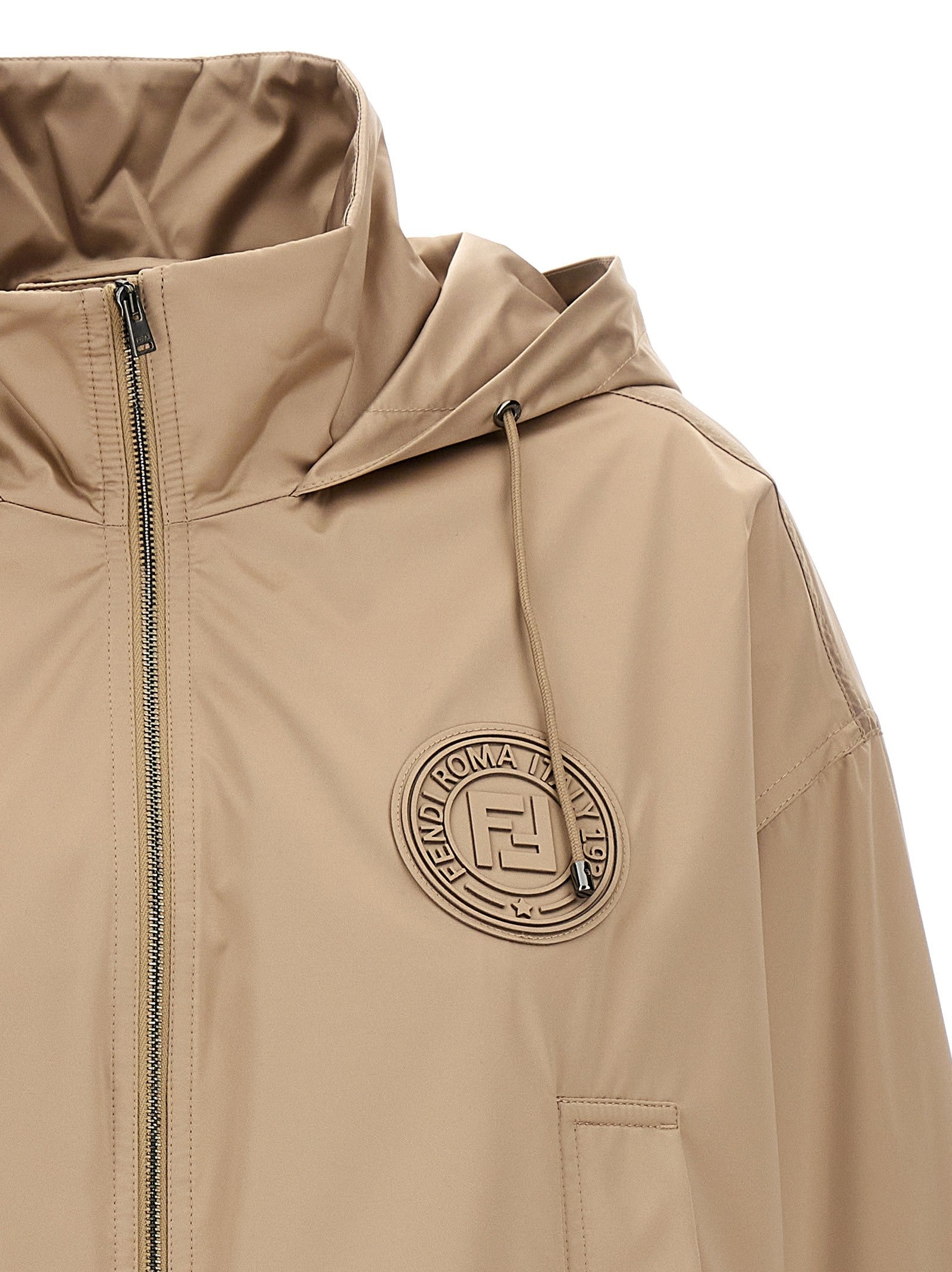 Fendi Fendi Stamp Anorak Brown