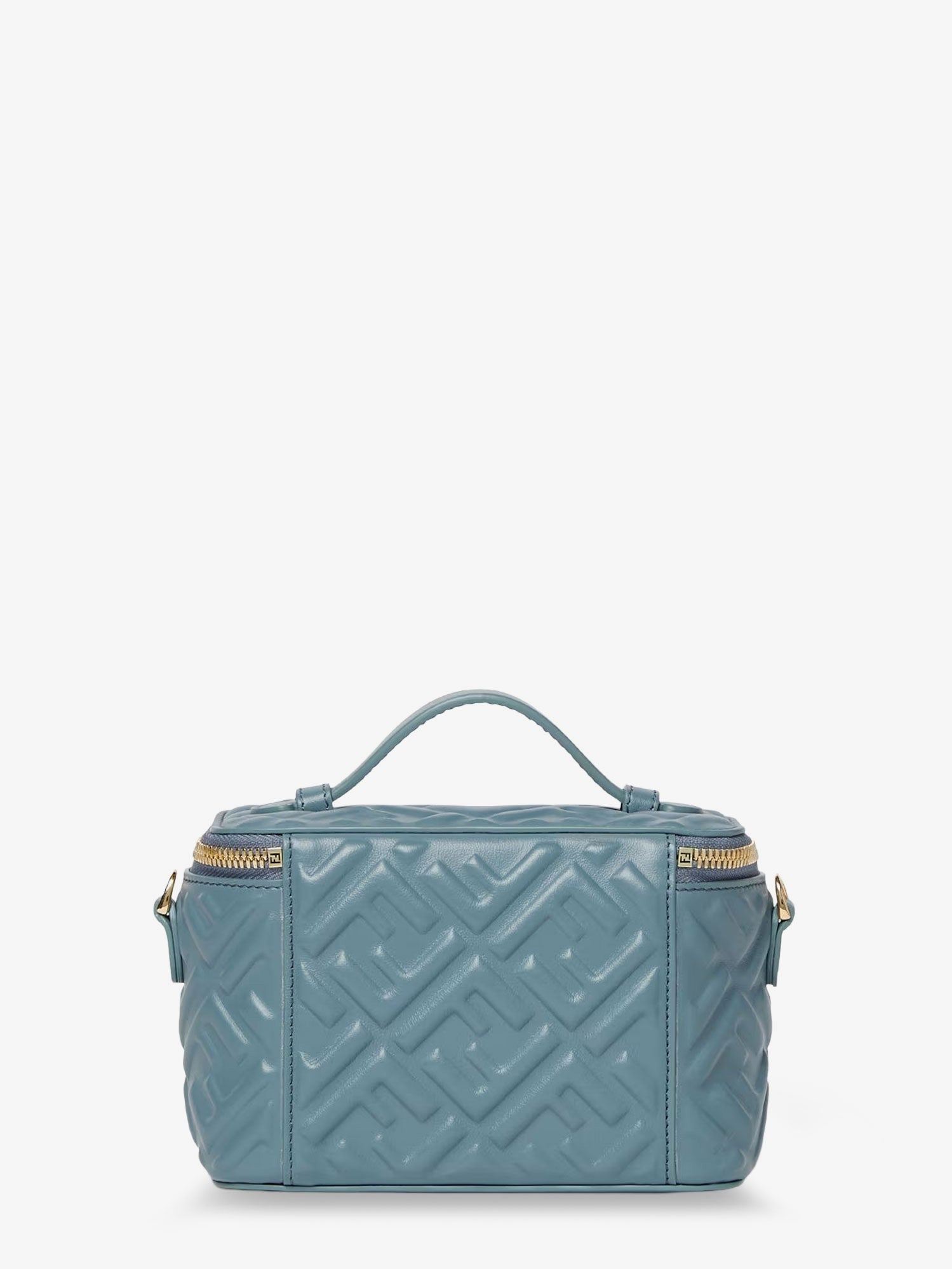 Fendi Women's Fendi Vanity Leather Crossbody Bag Grey