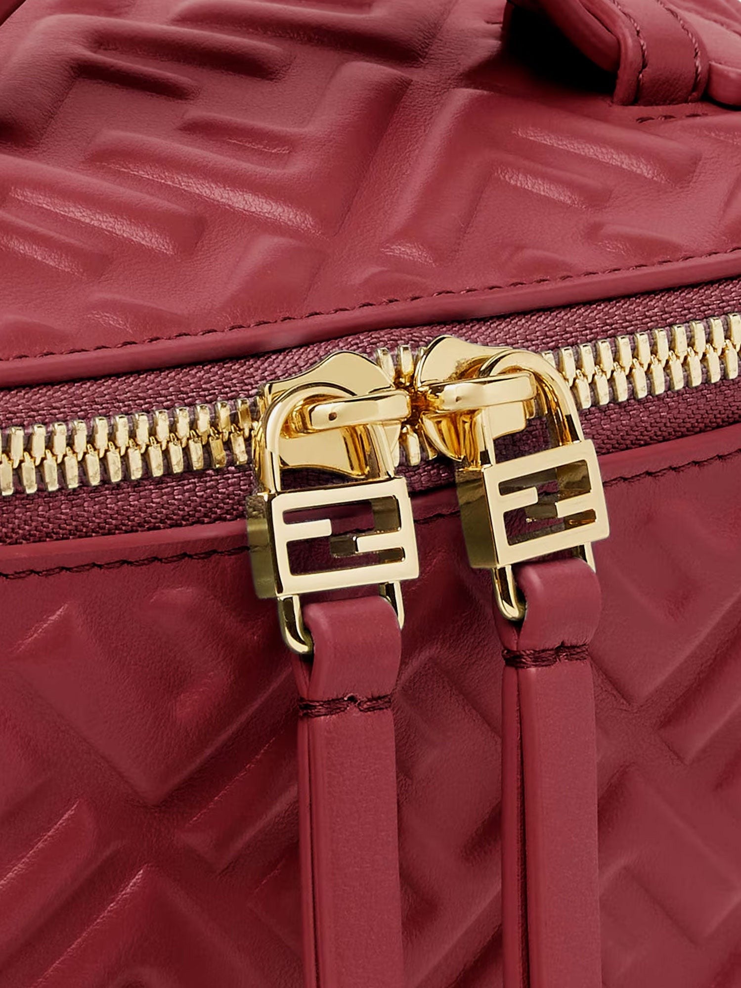 Fendi Women's Fendi Vanity Leather Crossbody Bag Red