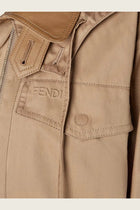 Fendi Women's Cotton Jacket Beige, view 5