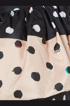 Fendi Women's Falena Dots Taffeta Bustier Dress Black, view 5