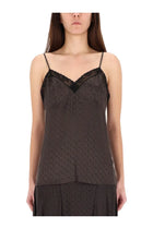 Fendi Women's Jacquard FF Top Brown, view 4