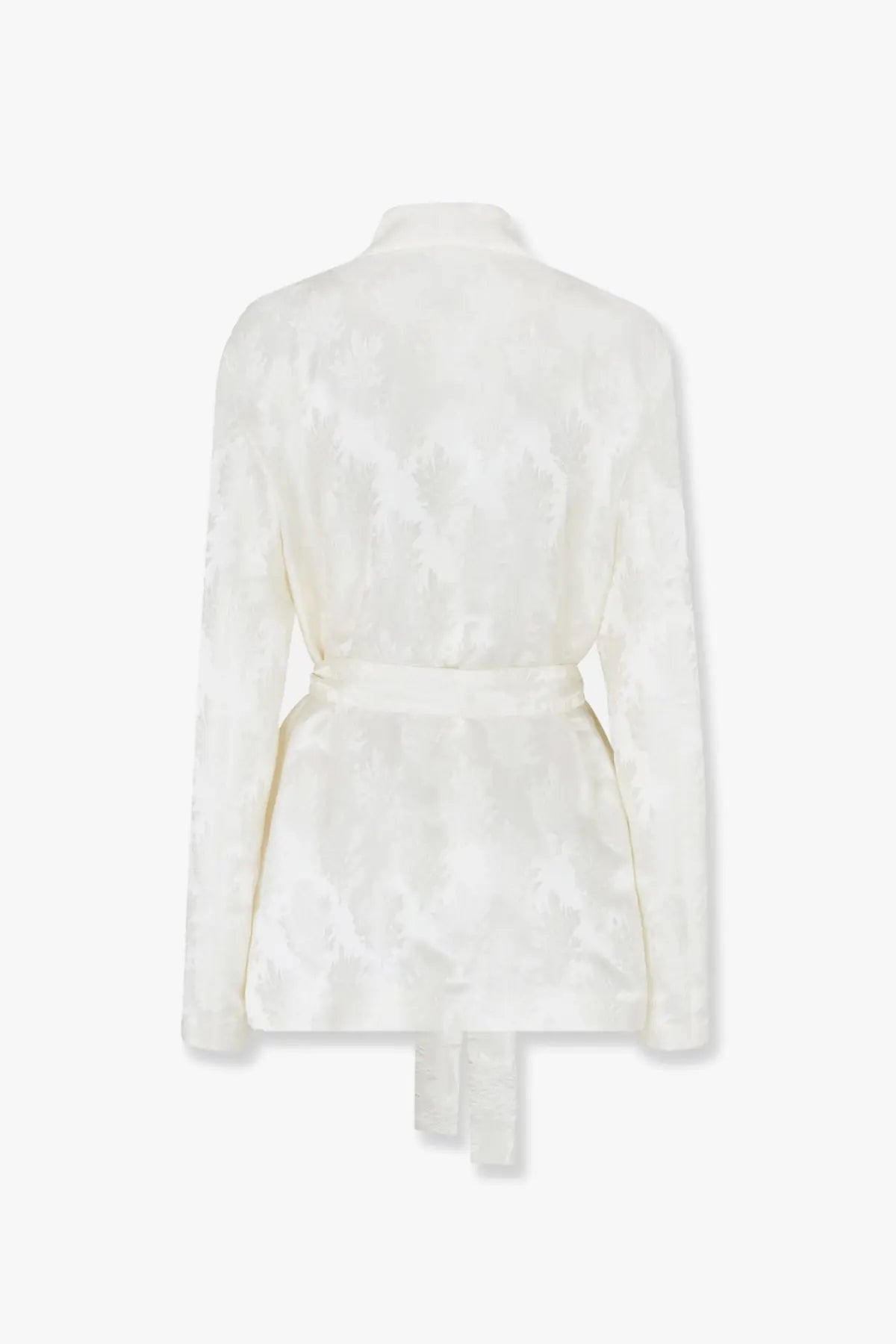 Fendi Women's Jacquard Silk Blazer White, view 5