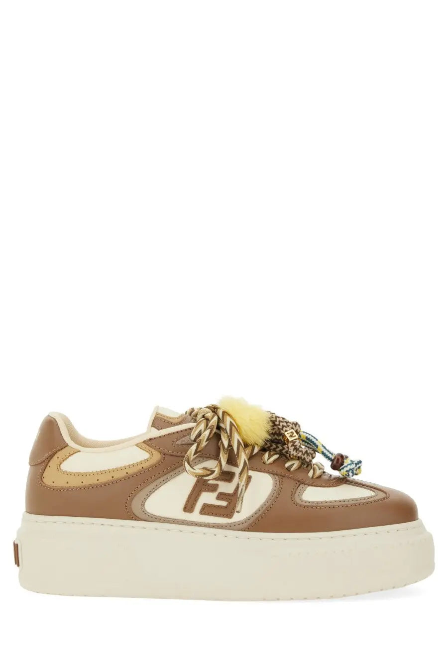 Fendi Women's Fendi Match Sneaker Beige