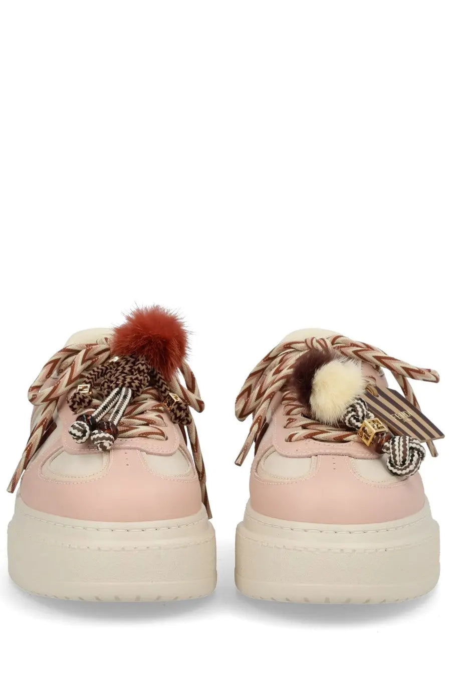 Fendi Women's Fendi Match Sneaker Beige, view 3