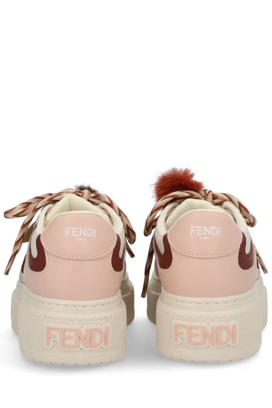 Fendi Women's Fendi Match Sneaker Beige, view 4