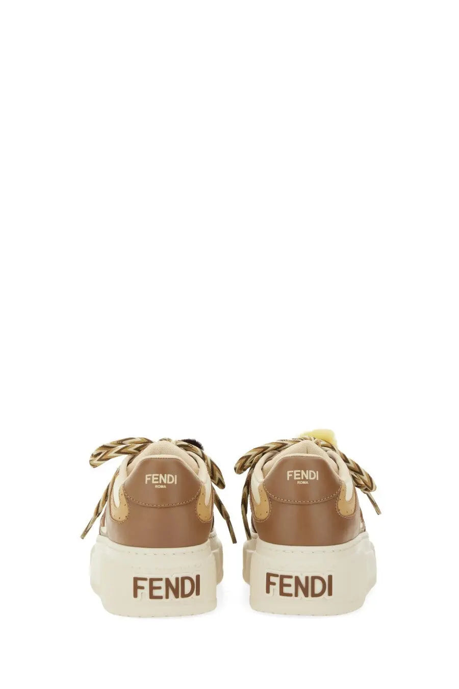 Fendi Women's Fendi Match Sneaker Beige, view 3