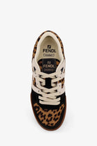 Fendi Women's Fendi Match Suede and Pony Skin Low Top Sneakers Black, view 5
