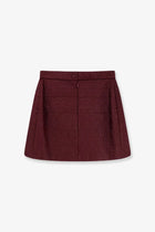 Fendi Women's Quilted Nylon Mini Skirt Purple, view 3