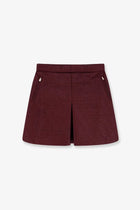 Fendi Women's Quilted Nylon Mini Skirt Purple