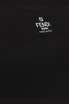 Fendi Women's Ribbed Cotton Tank Top Black, view 3
