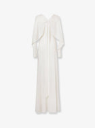 Fendi Women's Silk Yarn Long Dress White, view 2