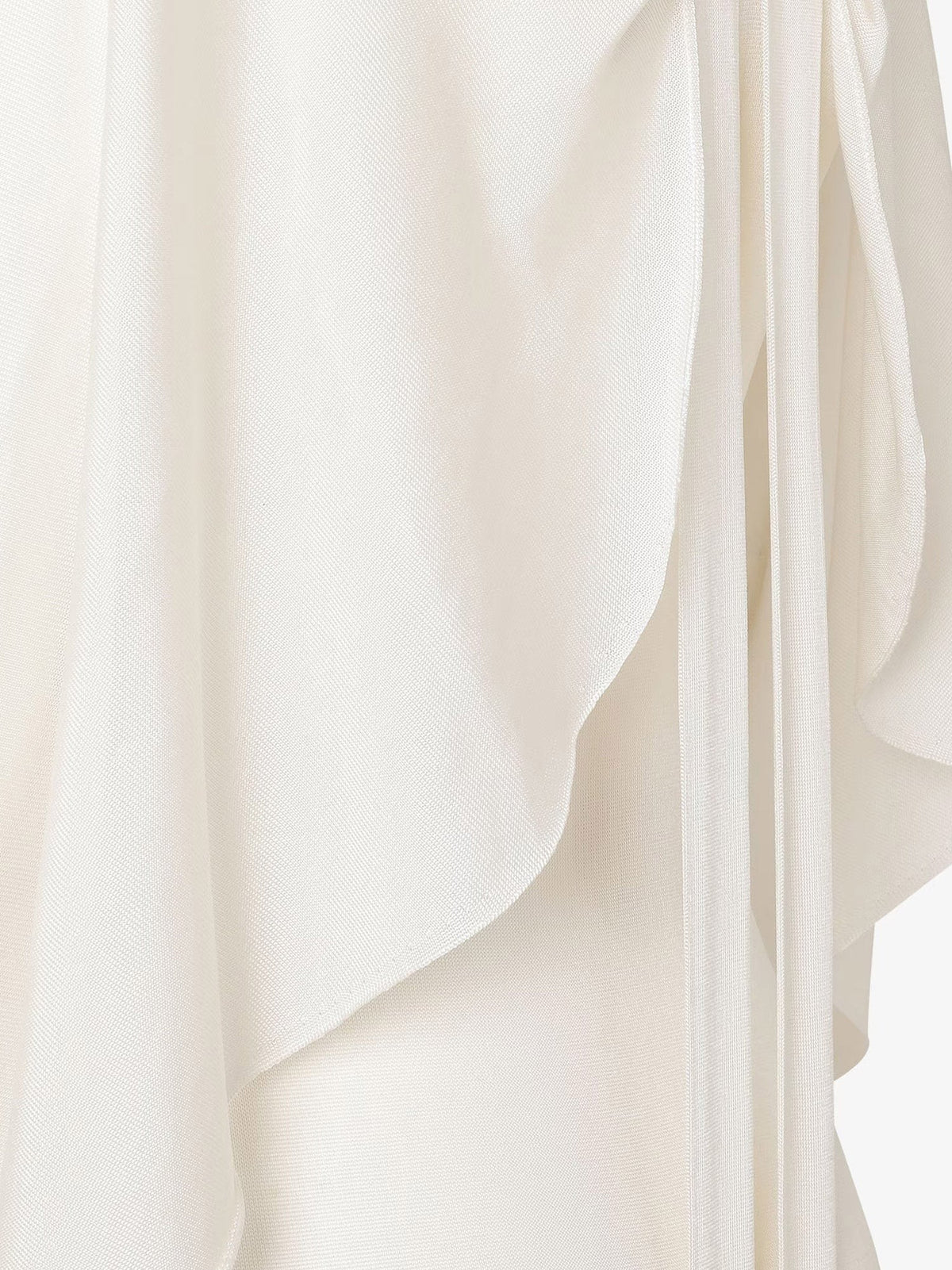 Fendi Women's Silk Yarn Long Dress White, view 3