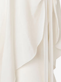Fendi Women's Silk Yarn Long Dress White, view 3