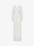 Fendi Women's Silk Yarn Long Dress White
