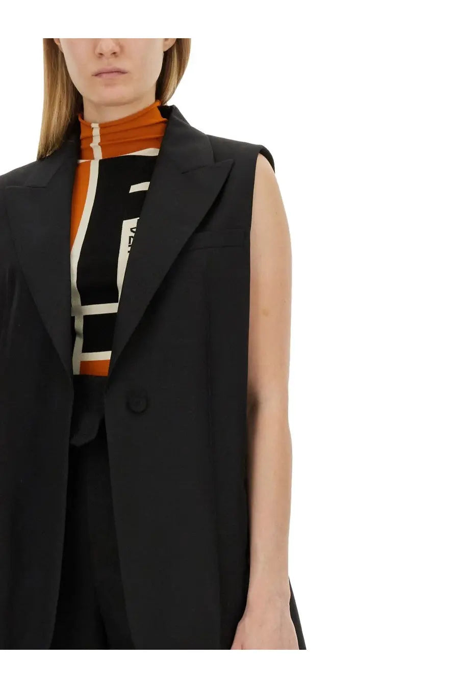 Fendi Women's Tailored Vest Black, view 4