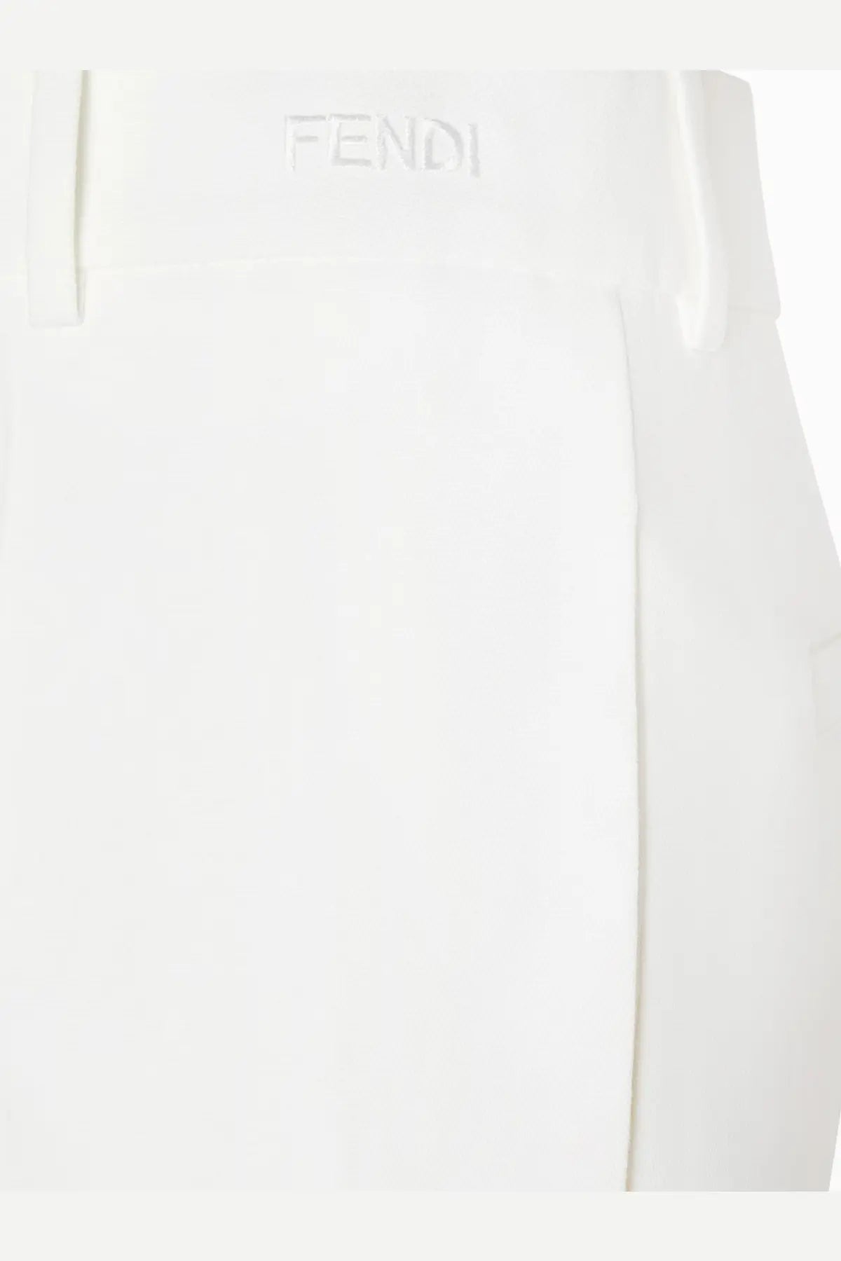 Fendi Women's Technical Canvas Trousers White, view 5