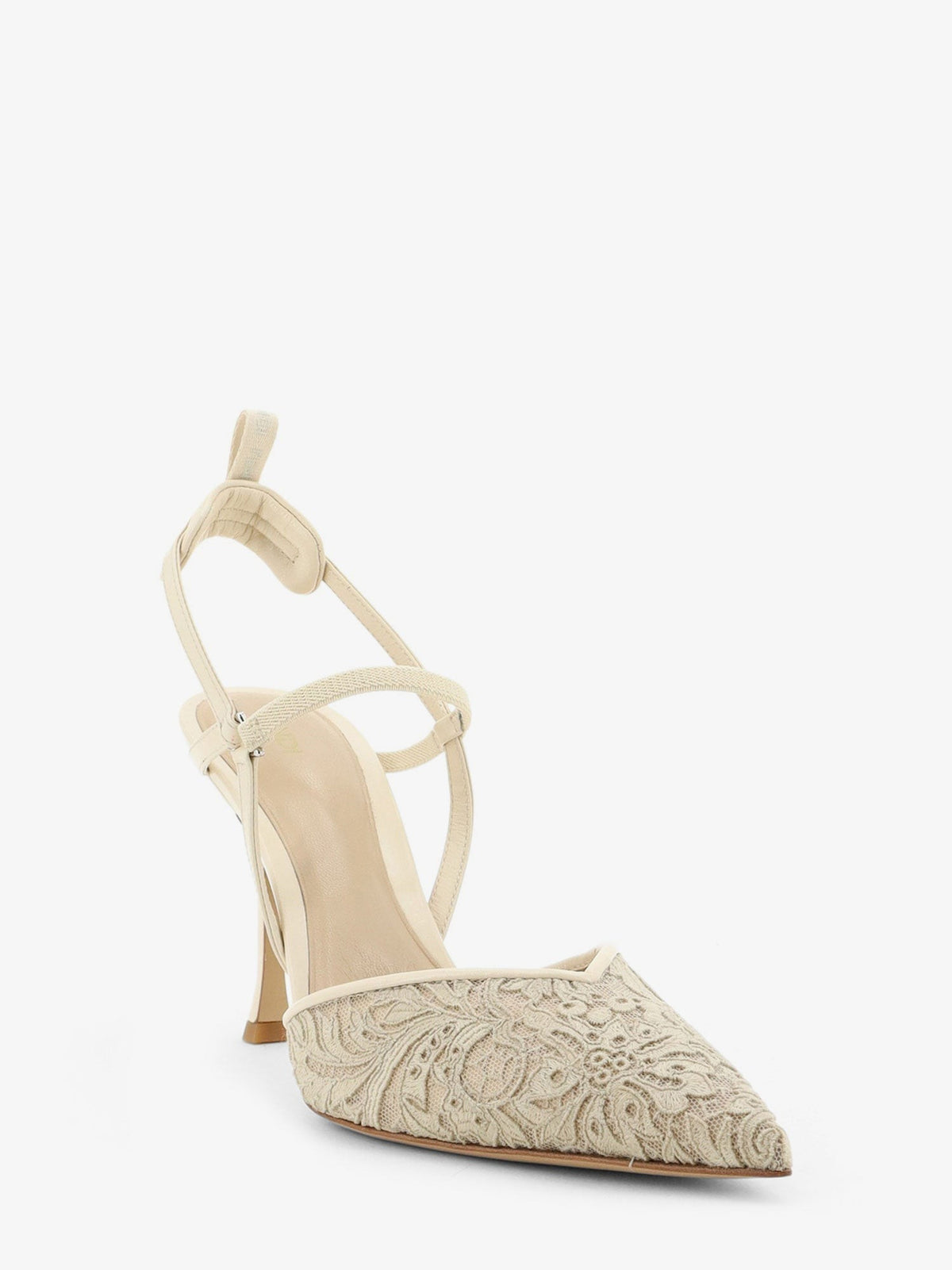 Fendi Women's Very Colibrì High Heeled Pump White, view 2
