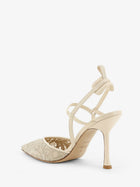 Fendi Women's Very Colibrì High Heeled Pump White, view 3