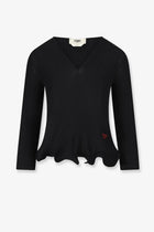 Fendi Women's Wool Sweater Black