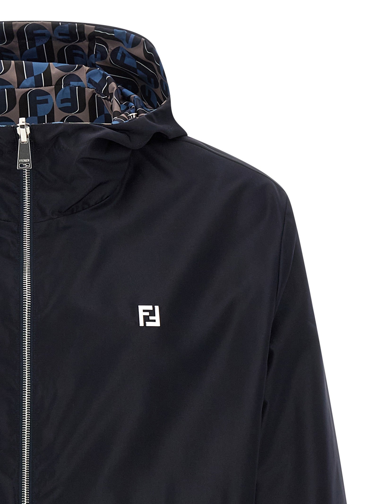 Fendi Fendinity Reversible Windbreaker Blue