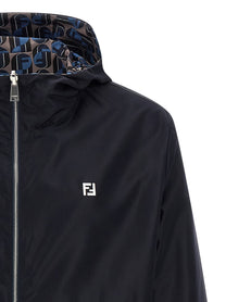 Fendi Fendinity Reversible Windbreaker Blue