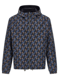 Fendi Fendinity Reversible Windbreaker Blue
