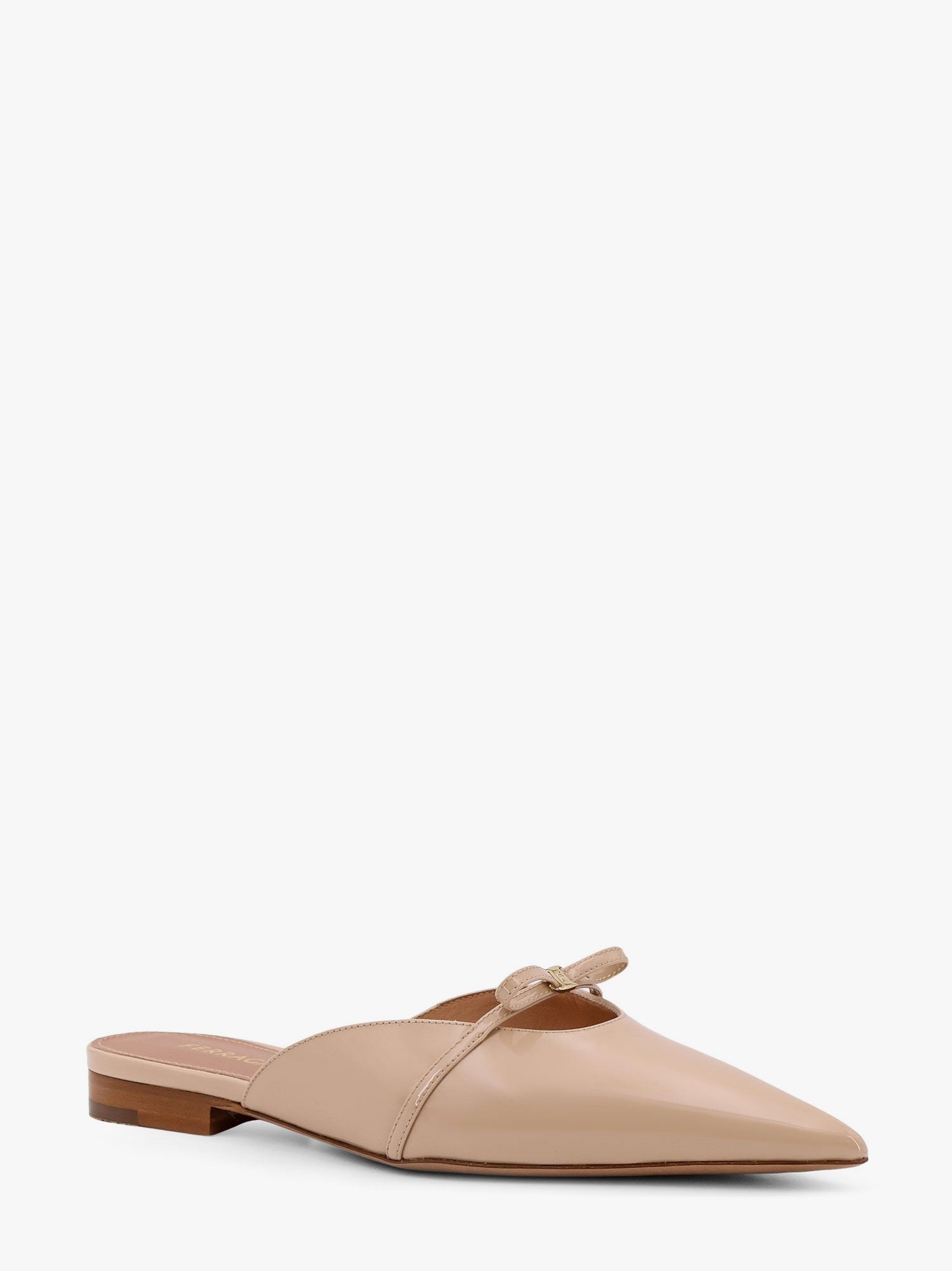 Ferragamo - Ferragamo Giulye Patent Leather Mule - Women’s Shoes