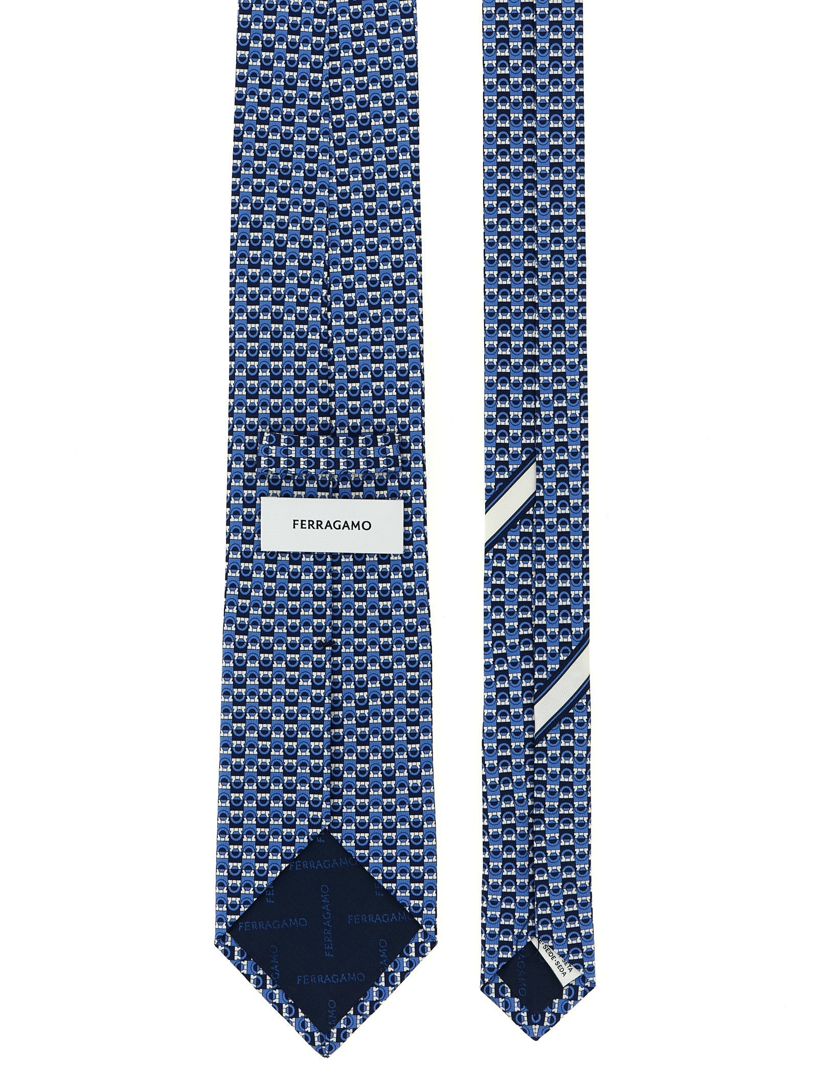 FERRAGAMO - FERRAGAMO - ’Gancini’ print tie - Men’s Accessories
