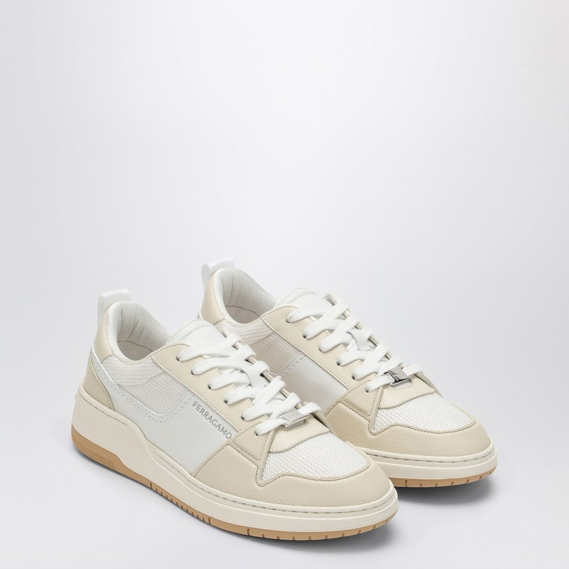 Ferragamo - Ferragamo Low white leather trainer - Sneakers