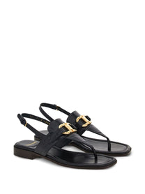 Ferragamo - Ferragamo Gancini-buckle Leather Sandals - Sandals