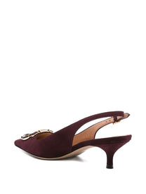 Ferragamo - Ferragamo With Heel Bordeaux - Medium Heel