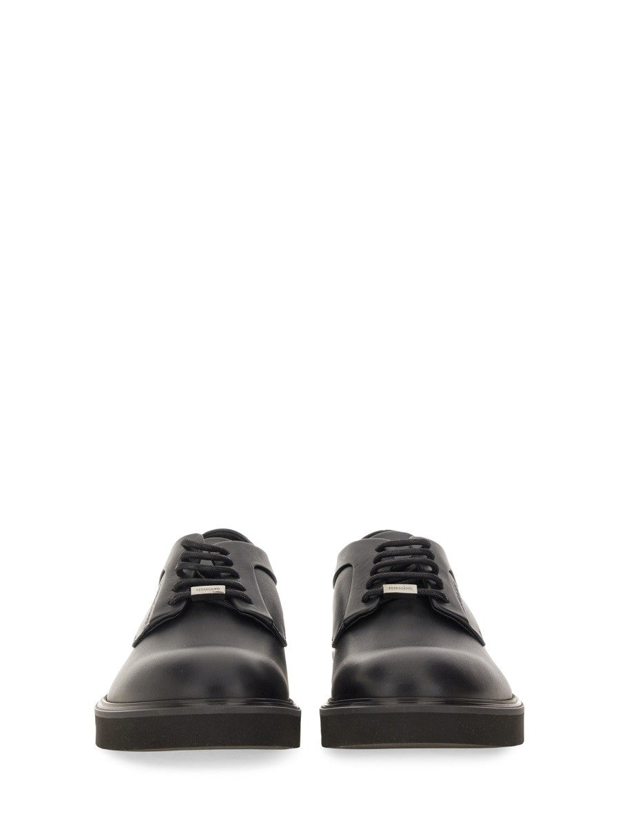 Ferragamo - Ferragamo Derby With Ornament - Men’s Shoes
