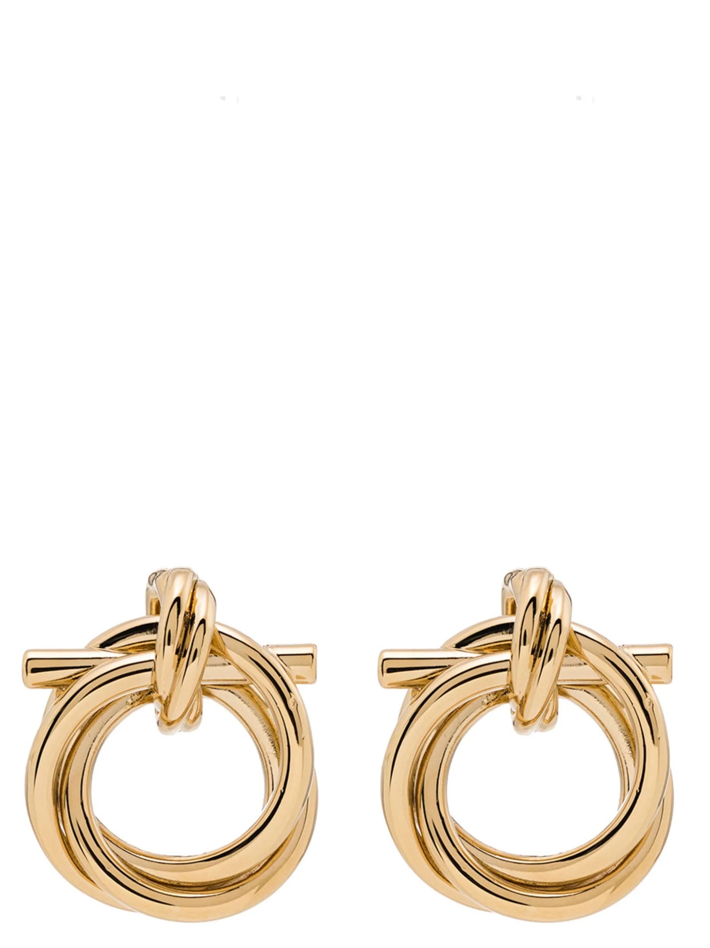 FERRAGAMO - FERRAGAMO - ’Gancini Torchon (S)’ earrings - Women’s Accessories