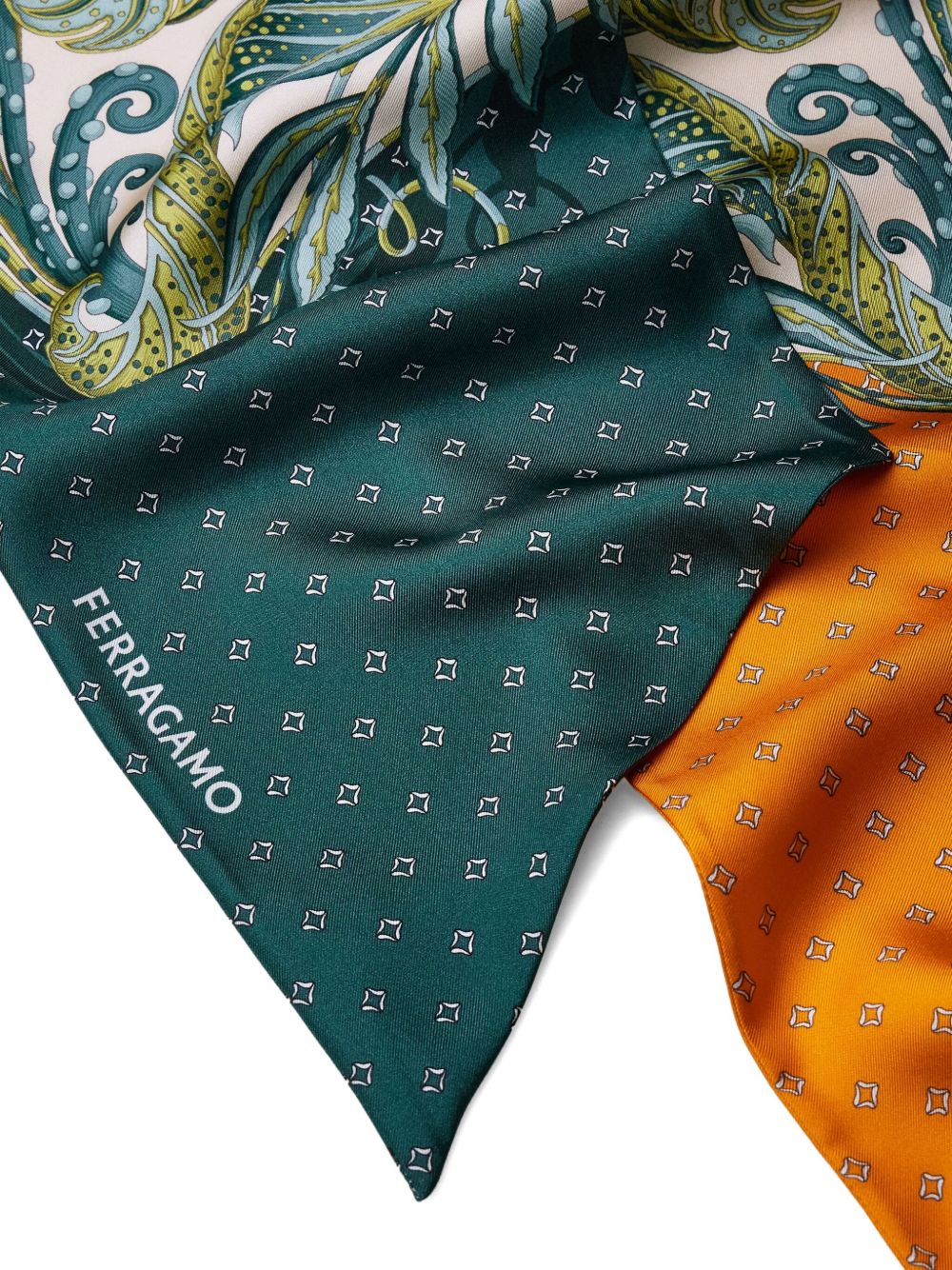 Ferragamo - Ferragamo Madras print silk bandeau - Women’s Accessories
