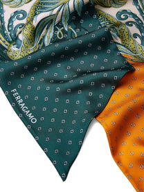 Ferragamo - Ferragamo Madras print silk bandeau - Women’s Accessories