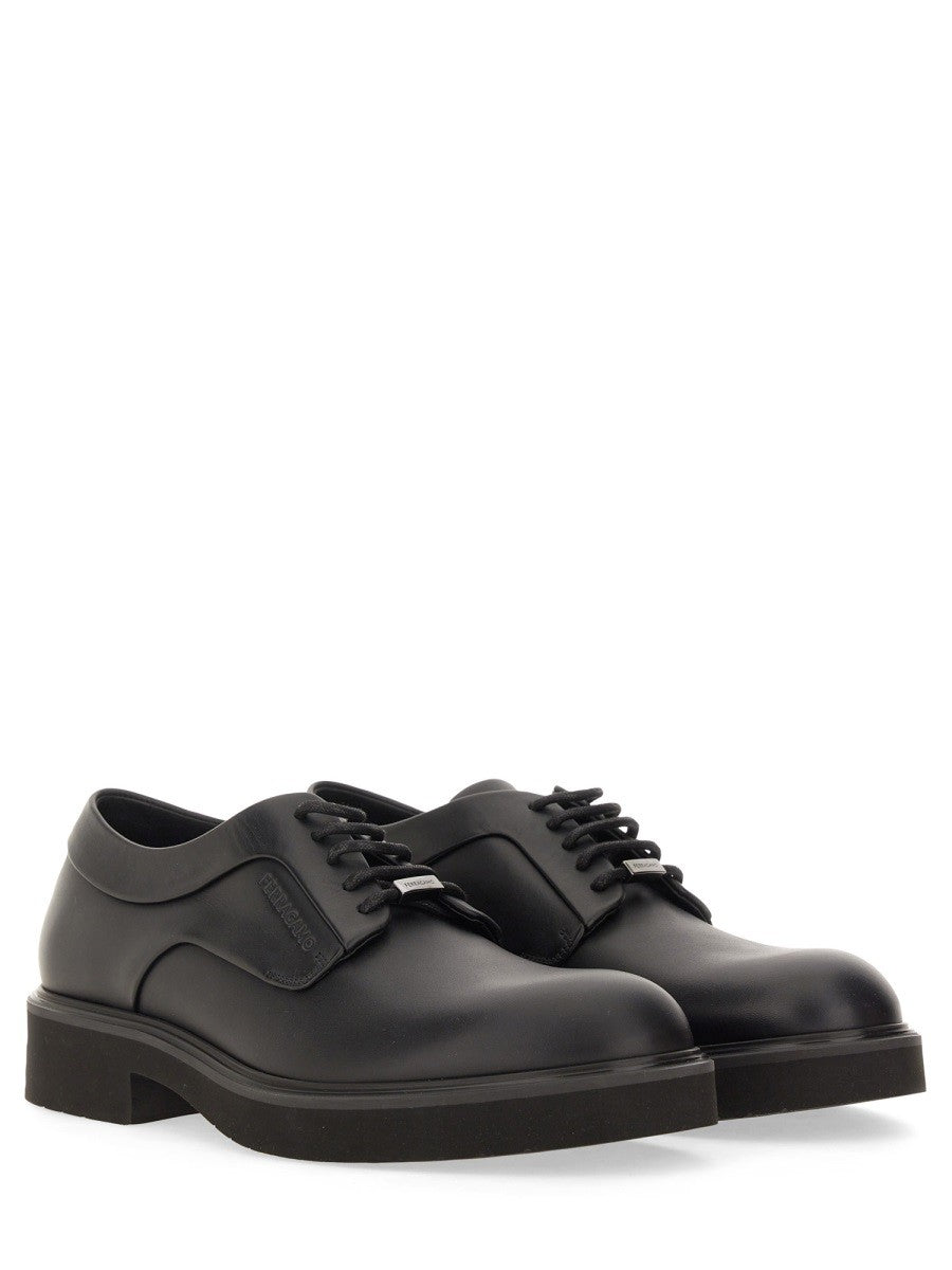 Ferragamo - Ferragamo Derby With Ornament - Men’s Shoes