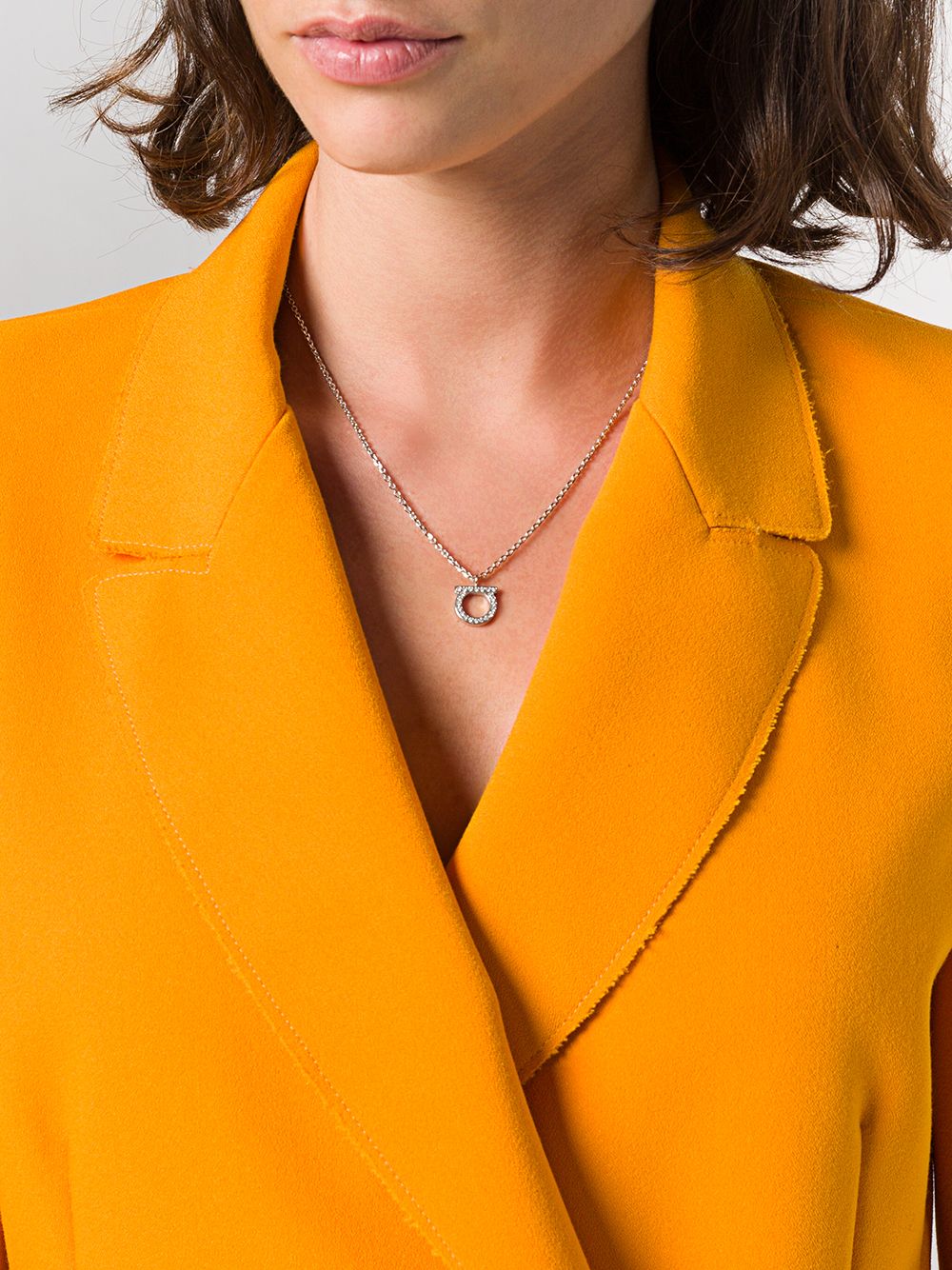 Ferragamo - Ferragamo Gancini necklace with crystals - Women’s Accessories
