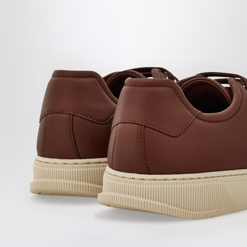 Ferragamo - Ferragamo Brown leather sneakers - Sneakers