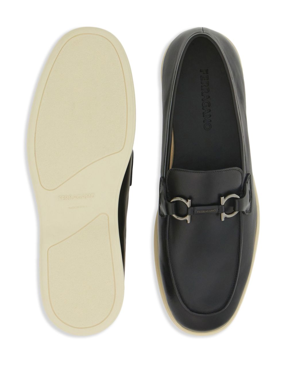 Ferragamo - Ferragamo Informal moccasin with Gancini ornament - Men’s Shoes