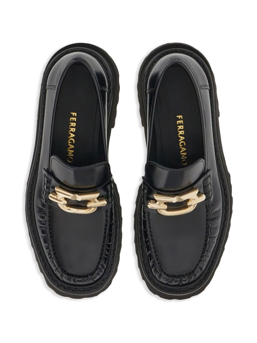 Ferragamo - Ferragamo Gancini-buckle Leather Loafers - Boots