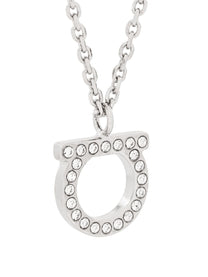 Ferragamo - Ferragamo Gancini necklace with crystals - Women’s Accessories