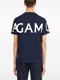 Ferragamo - Ferragamo T-shirts and Polos Blue - Topwear